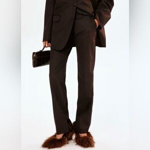 NWT H&M Wool-Blend Twill Pants